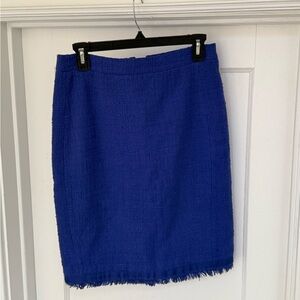 Brilliant Jewell toned blue J.Crew pencil skirt, size 4